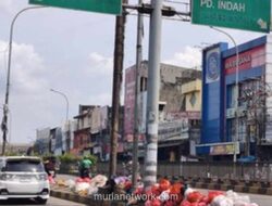 Kolong Flyover Ciputat Berubah Jadi Gunung Sampah, Warga Terpaksa Pakai Masker