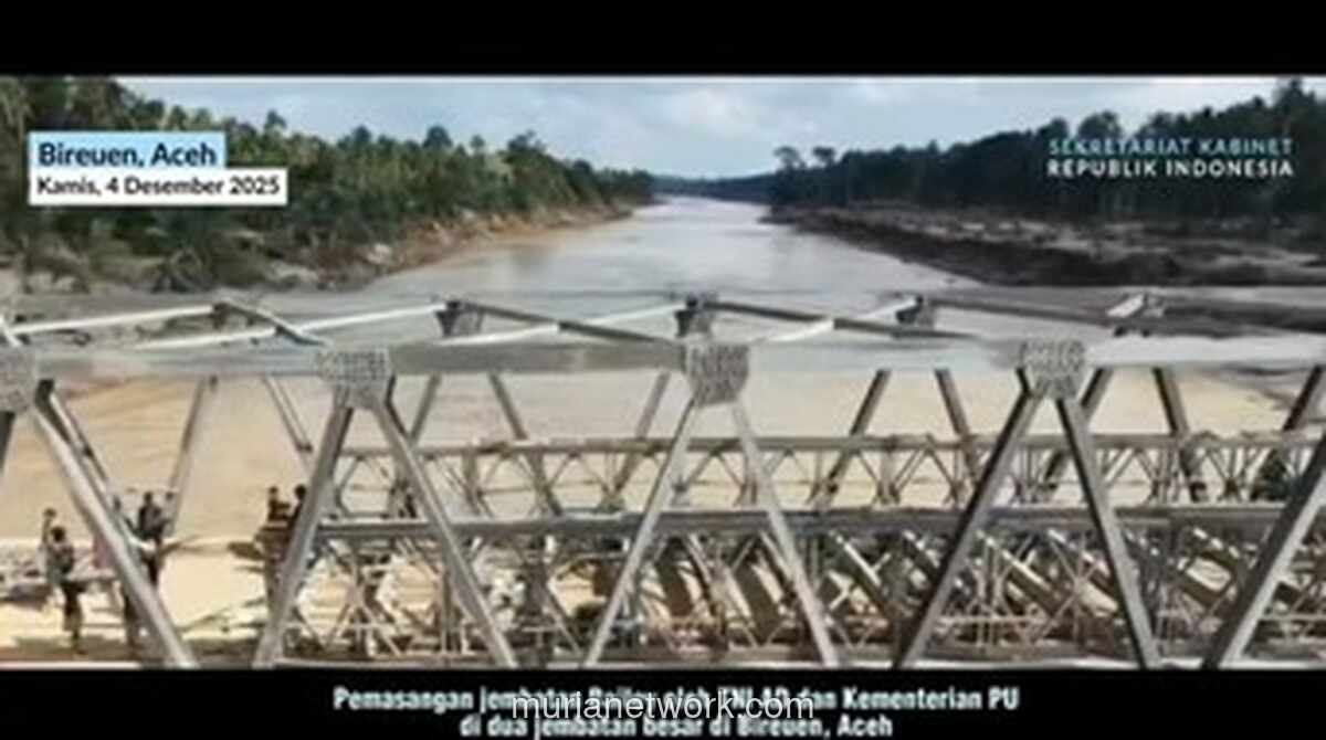 Jembatan Bailey Dikerjakan 24 Jam untuk Pulihkan Jalur Darurat Medan-Banda Aceh