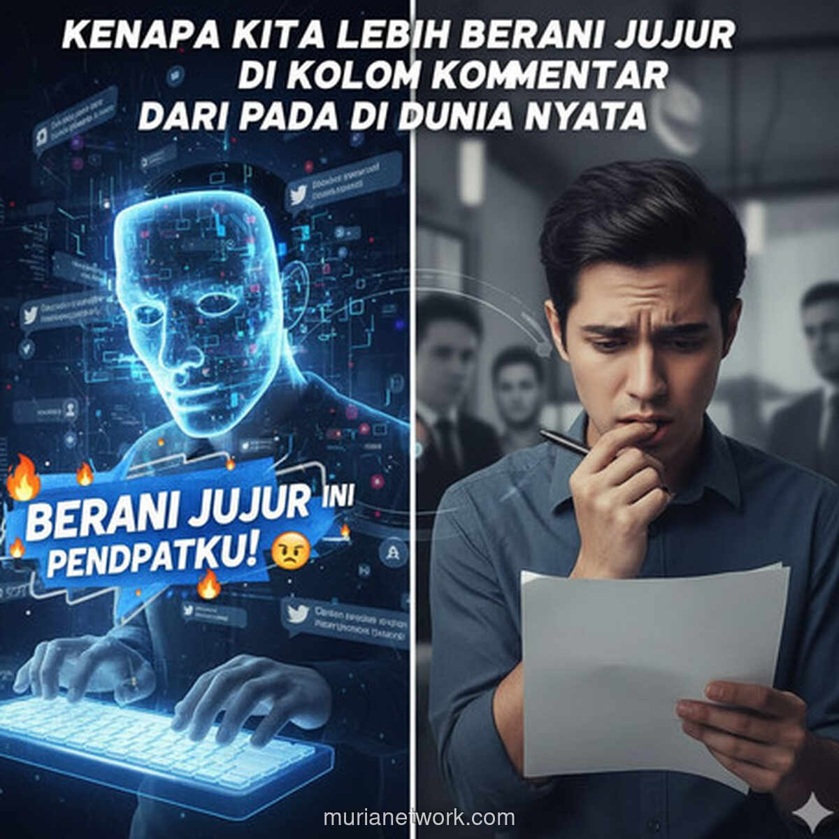 Di Balik Layar, Kita Lebih Berani: Mengapa Kejujuran Lebih Mudah di Kolom Komentar?