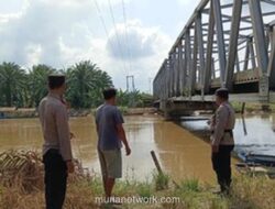 Polres Rohul Patroli Titik Rawan Banjir, Debit Air Masih Terkendali