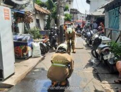 Bara Tersembunyi di Reruntuhan, Kebakaran di Grogol Petamburan Berkobar Kembali