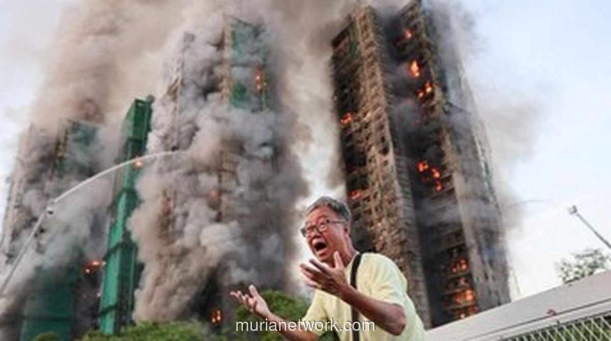 Korban Tewas Kebakaran Hong Kong Melonjak, 146 Jiwa Melayang