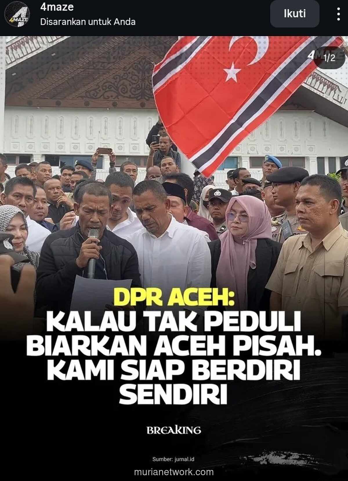 DPR Aceh Desak Prabowo Buka Bantuan Asing, Sebut Penanganan Banjir Bandang Terlalu Lambat