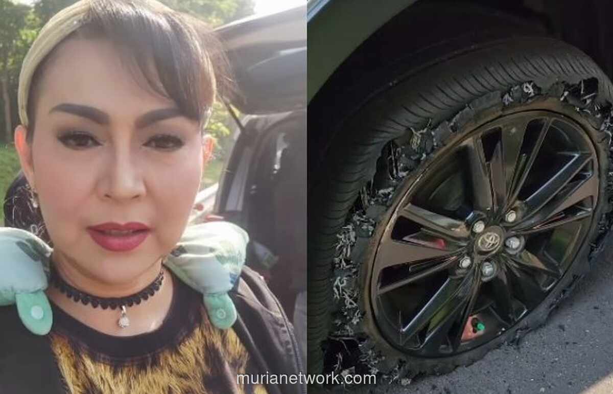 Ratna Listy Nyaris Celaka di Tol Cipali, Ban Mobil Hancur Seperti Kerupuk