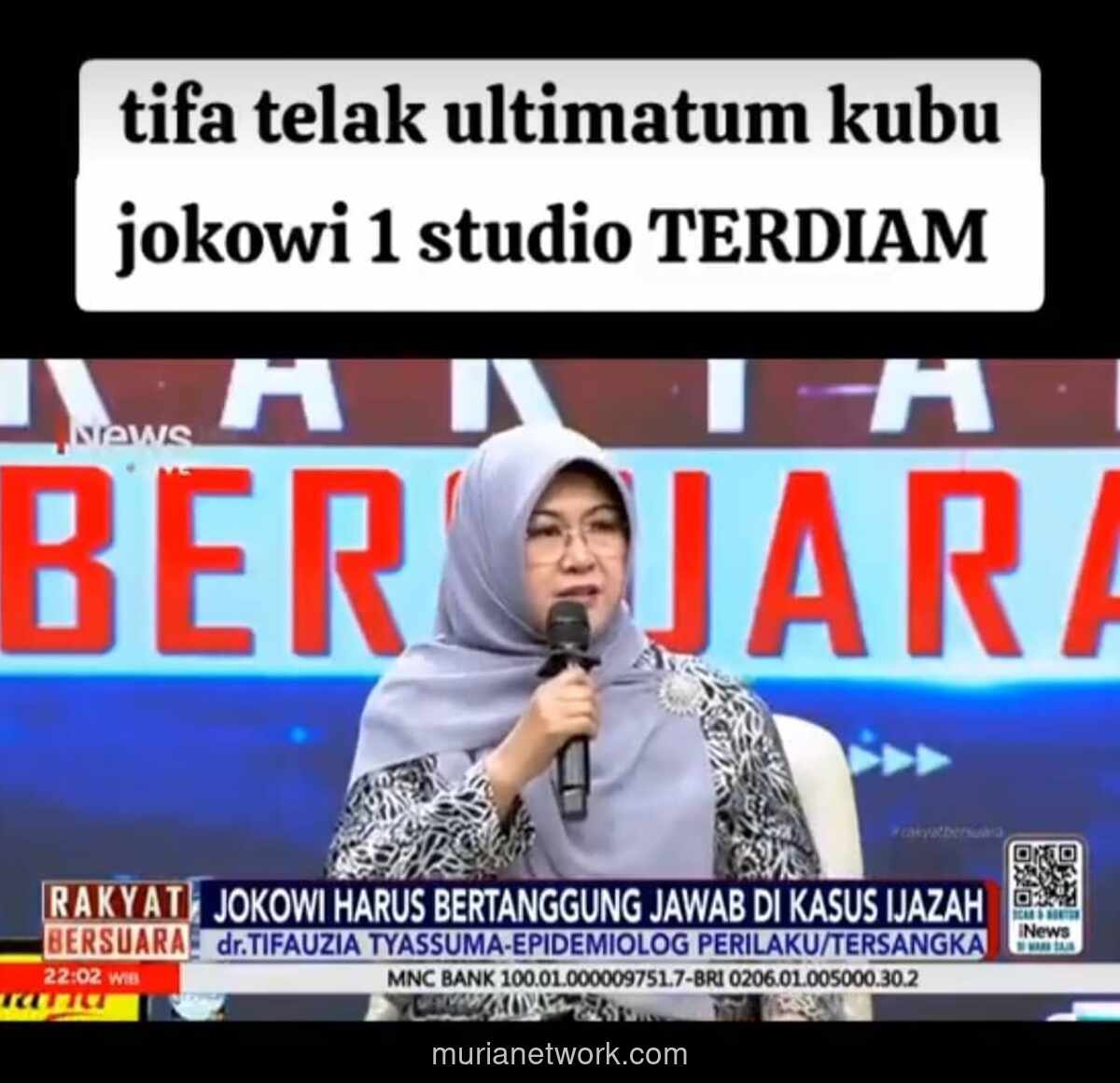 Dokter Tifa Ancam Periksa Otak Jokowi di Sidang Ijazah