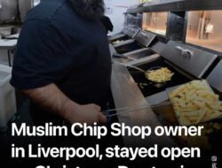 Toko Fish and Chips Muslim di Liverpool Buka di Hari Natal, Beri Makan Gratis untuk yang Kesepian