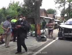 Mobil Putih Melaju Kencang, Kecelakaan Beruntun Ricuhkan Jalan Raya Nganjuk