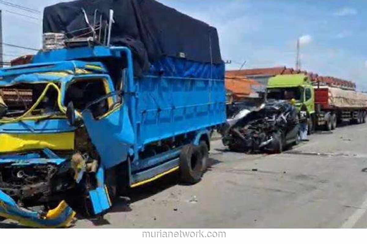 Tabrakan Beruntun Enam Kendaraan Picu Kemacetan Panjang di Jalur Pantura Pemalang