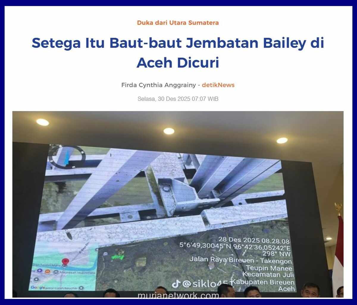 Tere Liye Soroti Korupsi Dana MBG: Lebih Parah dari Mencuri Baut Jembatan