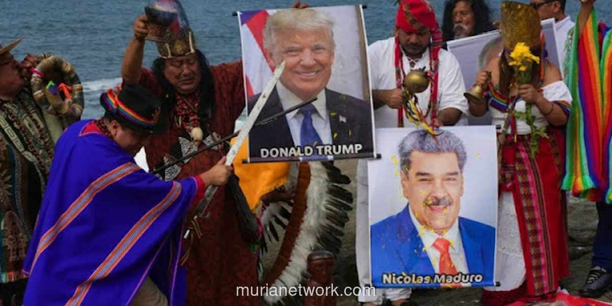 Dukun Peru Ramalkan Sakit Parah untuk Trump dan Pelarian Maduro di Ritual Pantai