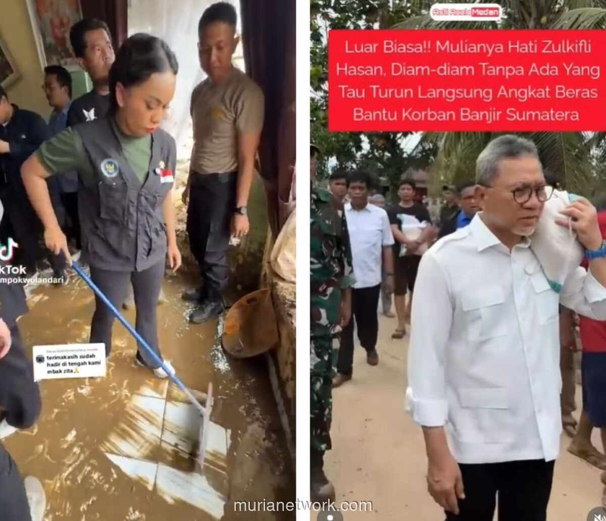 Zita Anjani Beraksi Bersihkan Lumpur, Publik Geram: Deja Vu Pencitraan!