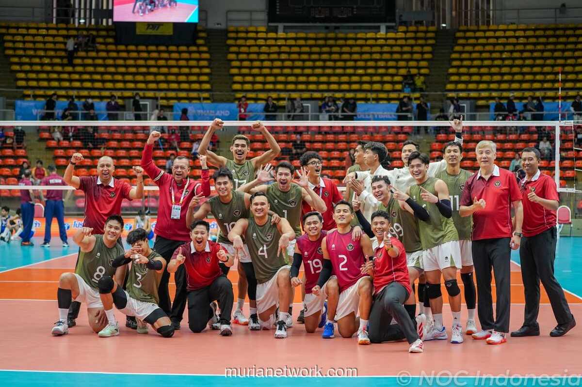Rantai Emas Terputus, Voli Putra Indonesia Takluk dari Thailand di Final SEA Games
