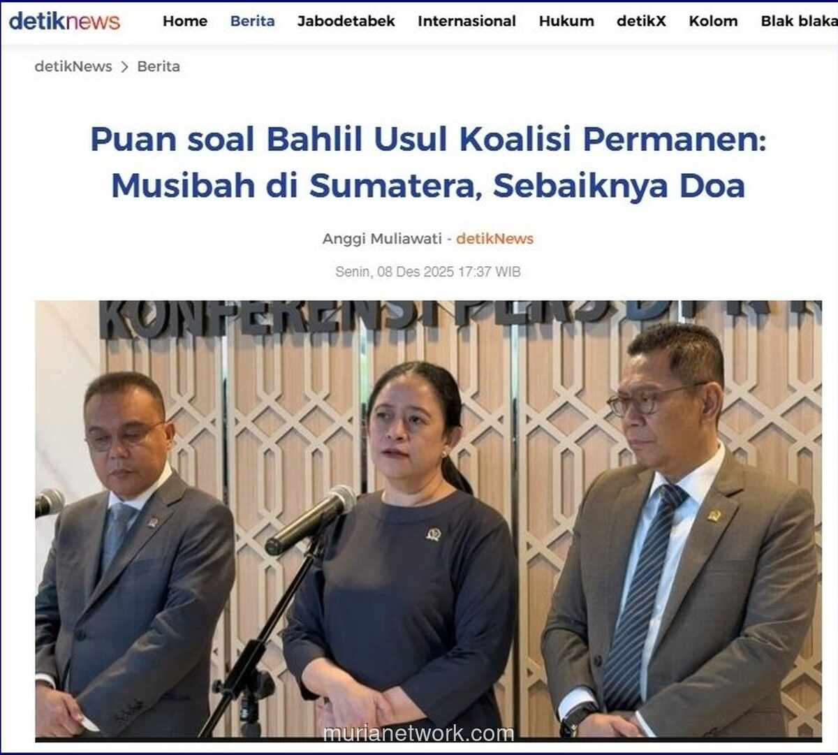 Puan: Saatnya Berdoa, Bukan Bahas Koalisi Permanen di Tengah Duka