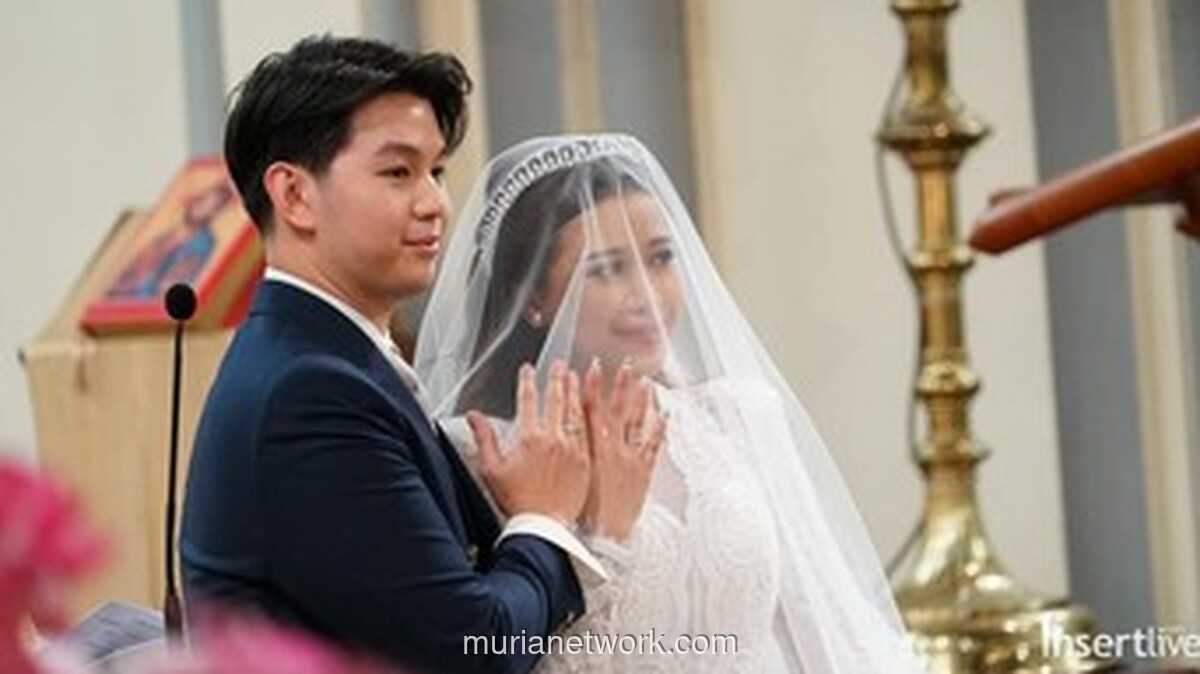 Brisia Jodie dan Jonathan Alden Resmi Menyandang Status Suami-Istri di Gereja Katedral