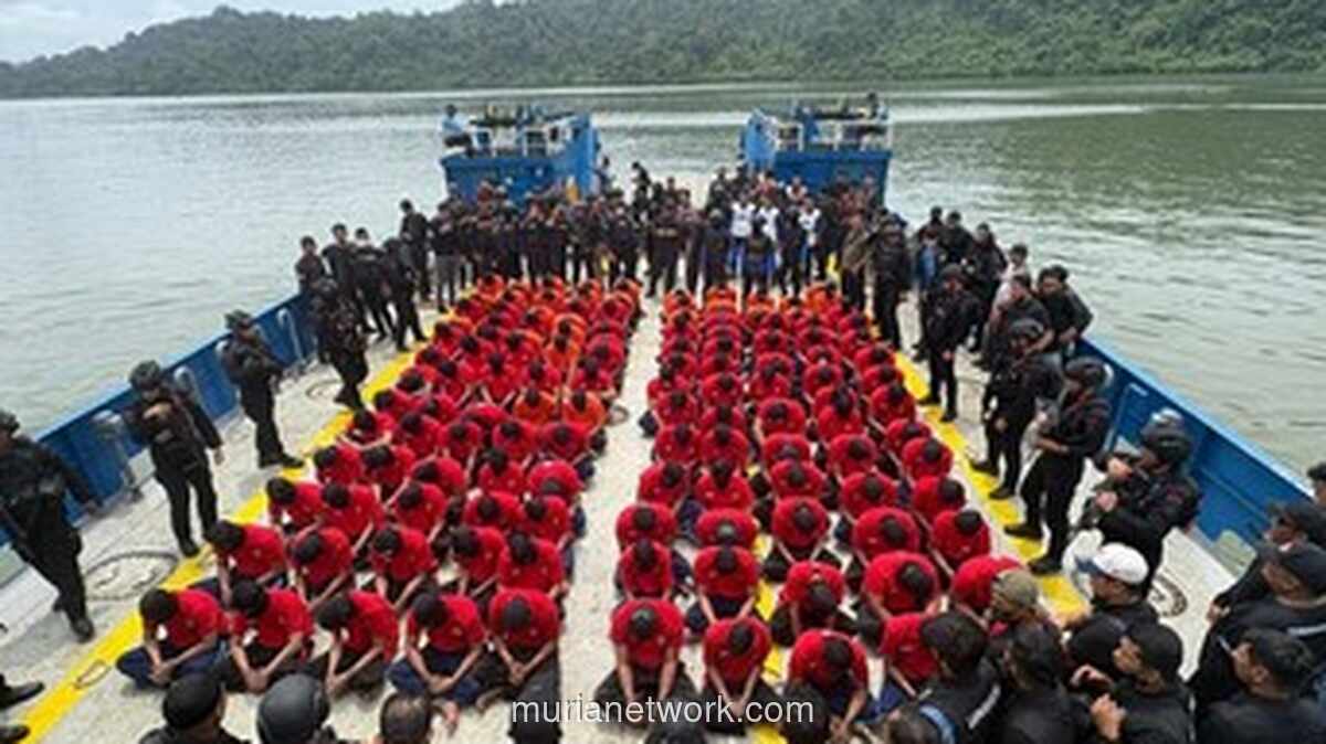 Gelombang Terakhir Napi Berisiko Tinggi Tiba di Nusakambangan