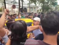 Unjuk Rasa Soal Penetapan Tersangka Mantan Lurah Ricuh di Depan PN Sungguminasa