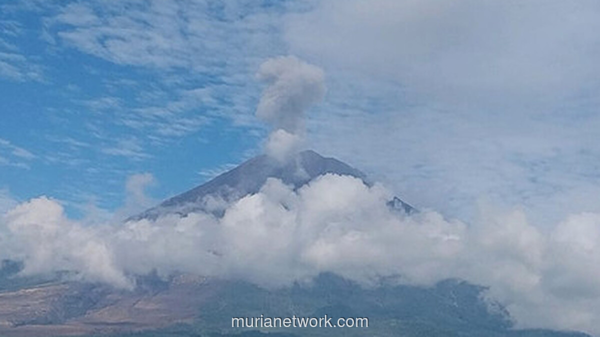 Semeru Muntahkan Abu Setinggi 1.000 Meter, Warga Diimbau Jauhi Lereng