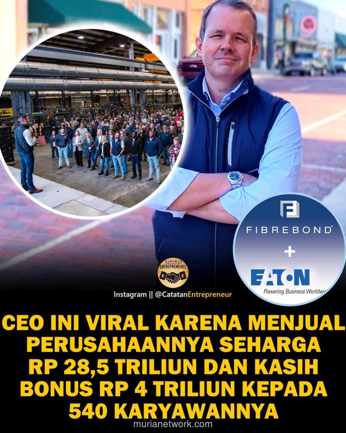 Mantan CEO Bagikan Rp4 Triliun Bonus ke Karyawan Setelah Akuisisi