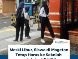 Libur Panjang, Anak-Anak Magetan Tetap Antre Jemput Ransum Sekolah