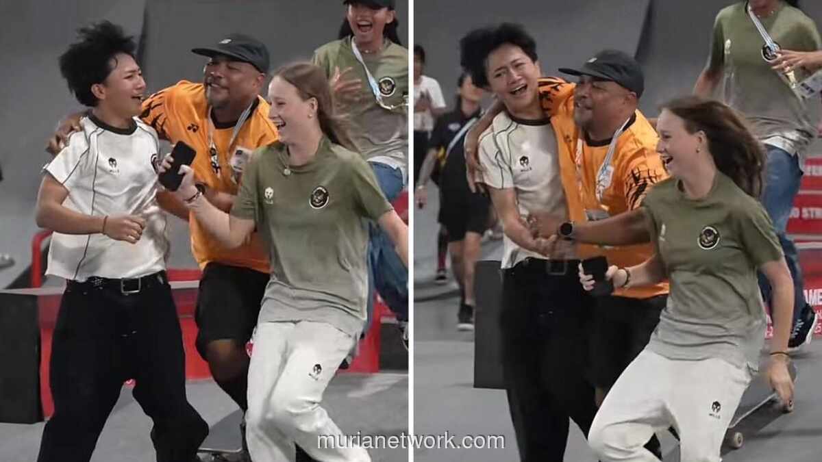 Pelukan Pelatih Malaysia Warnai Kemenangan Emas Skateboard Indonesia di SEA Games