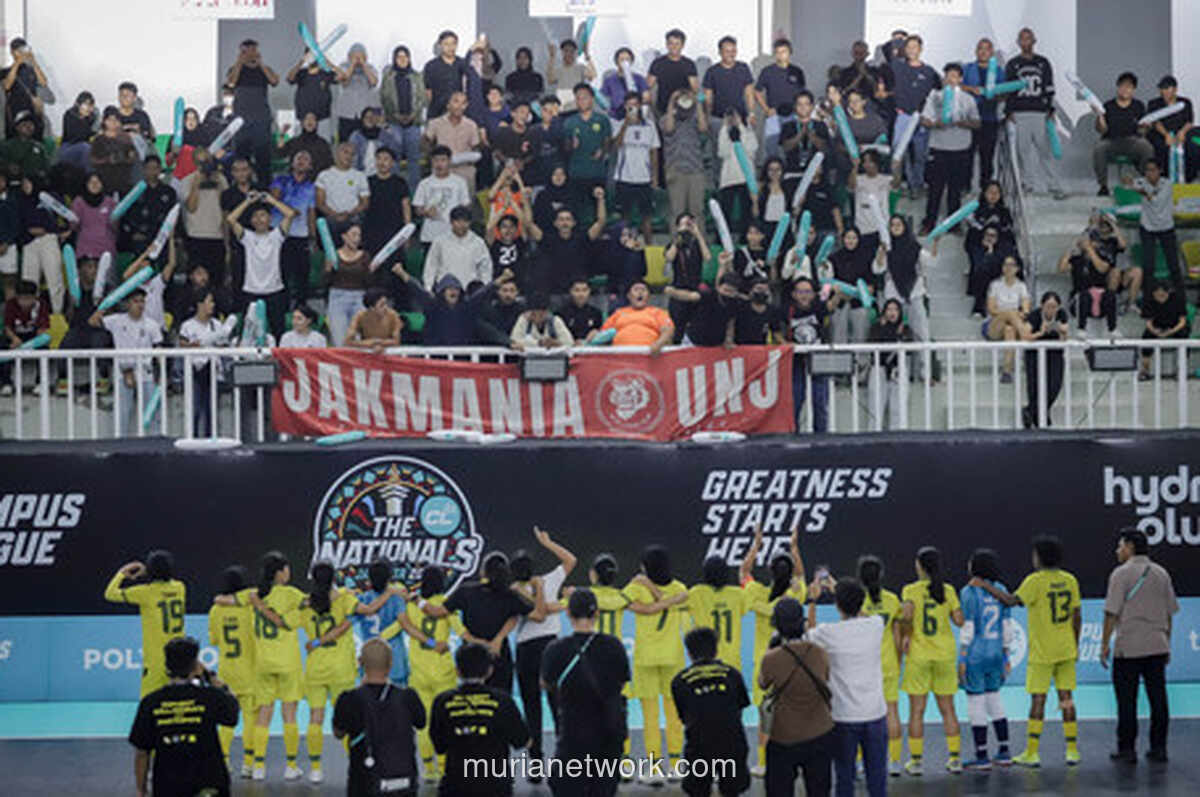 GOR UNJ Gemuruh, Tim Futsal Wanita Sabet Gelar Juara Campus League