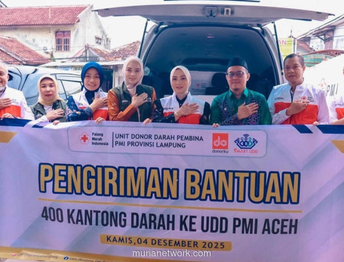 Darah dan Air Bersih dari Lampung Dikirim untuk Korban Bencana Sumatera