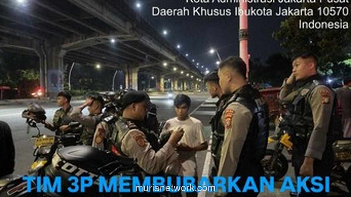 Dua Pembalap Liar Diamankan Usai Patroli Dini Hari Bubarkan Kerumunan di Jalan Ahmad Yani