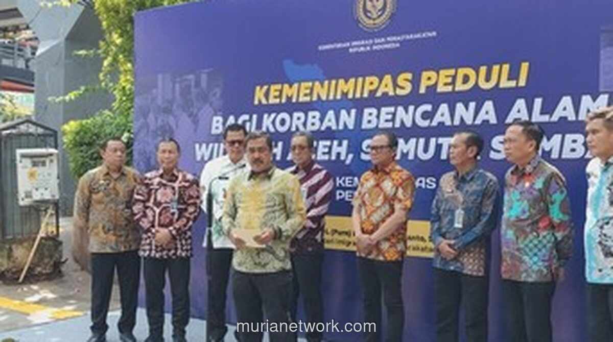 Kemenimipas Kirim Puluhan Ton Bantuan untuk Korban Bencana di Tiga Provinsi