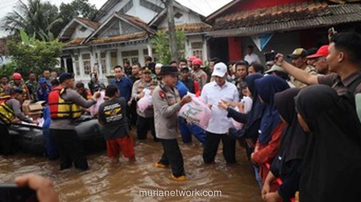 Kapolda dan Gubernur Turun Langsung Tinjau Dampak Banjir di Padarincang