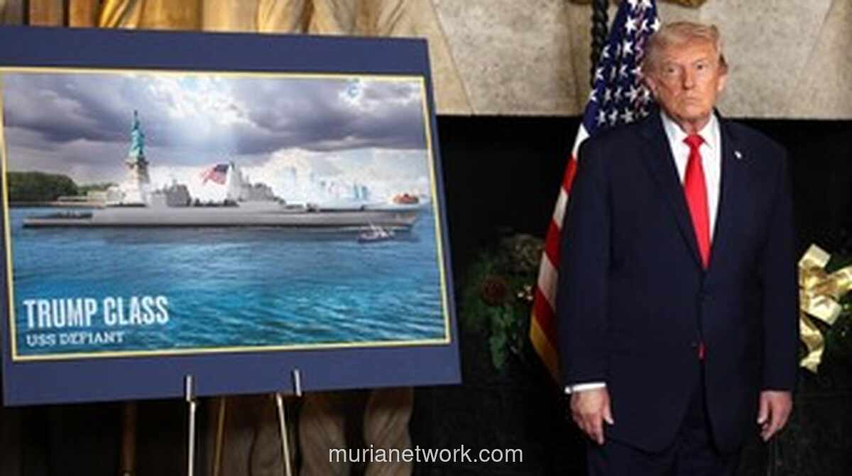 Trump Umumkan Kapal Perang Kelas Baru yang Bakal Menyandang Namanya