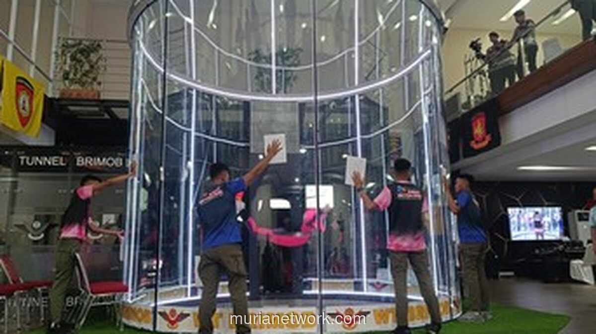Brimob Buka Pintu Wind Tunnel Cikeas untuk Gali Atlet Muda Skydiving