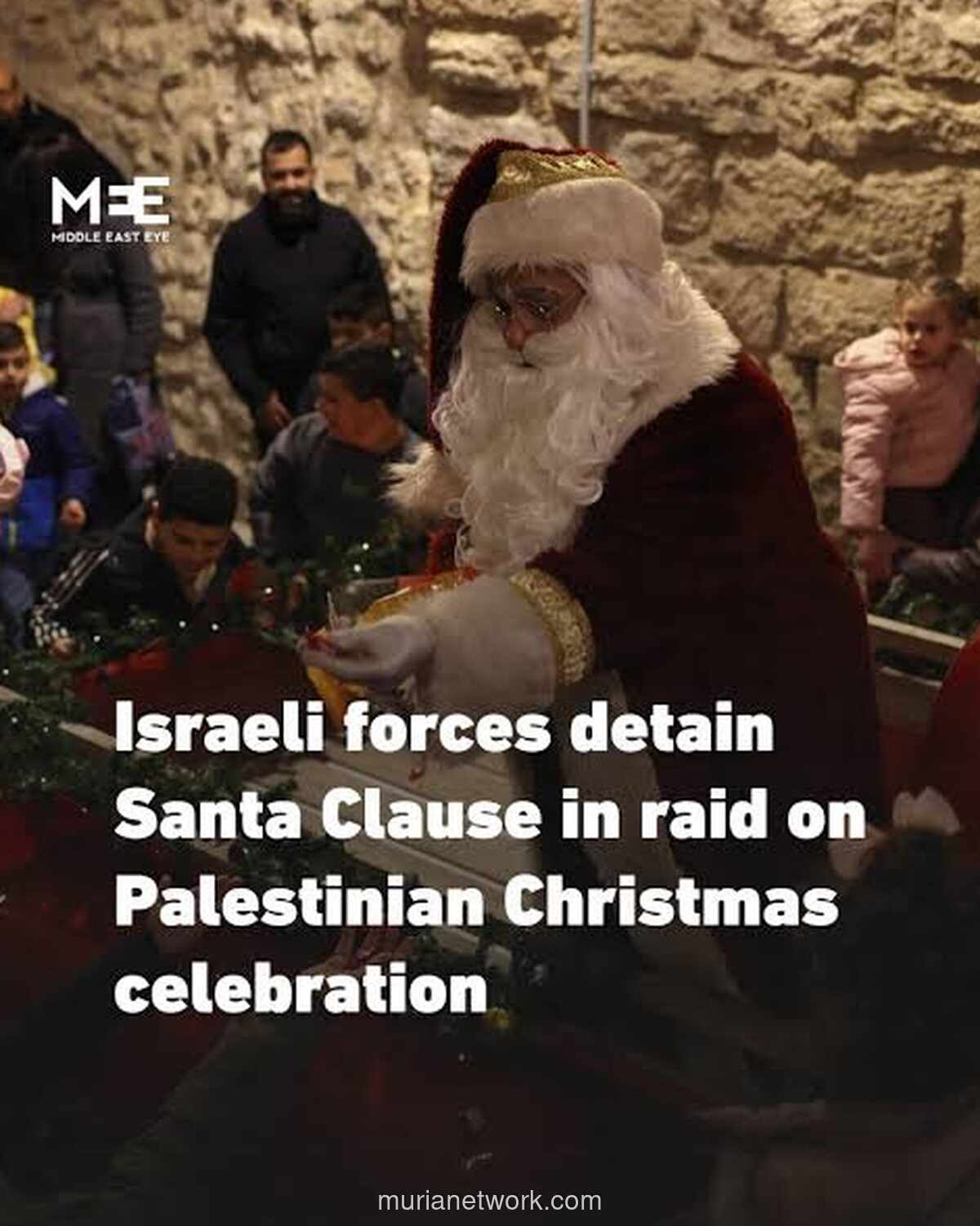 Polisi Israel Bubarkan Paksa Perayaan Natal Palestina di Haifa