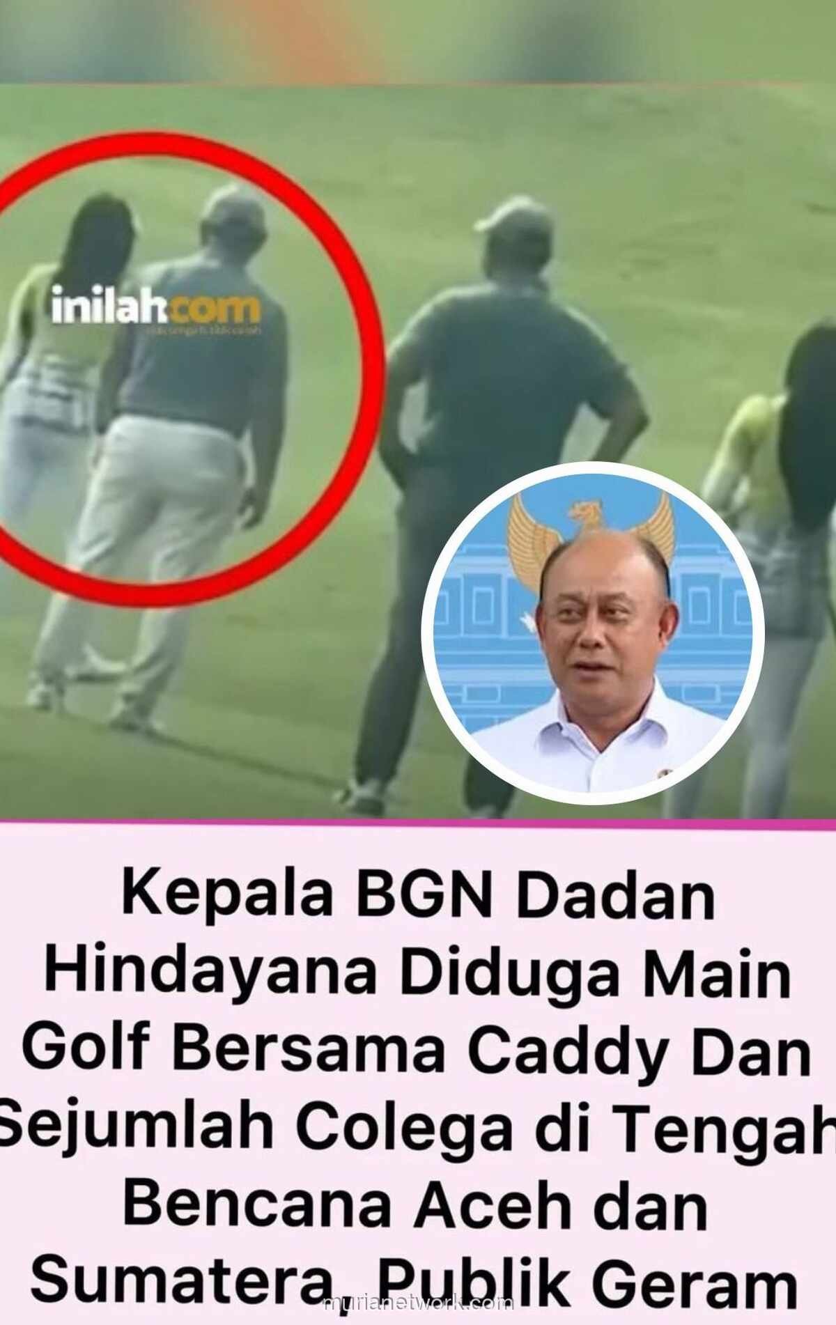 Kepala BGN Dadan Main Golf Saat Bencana Sumatera, Ini Klarifikasinya