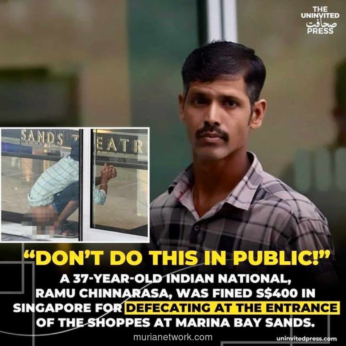 Pekerja India Didenda Rp 5,2 Juta Usai Buang Air Besar di Depan Marina Bay Sands