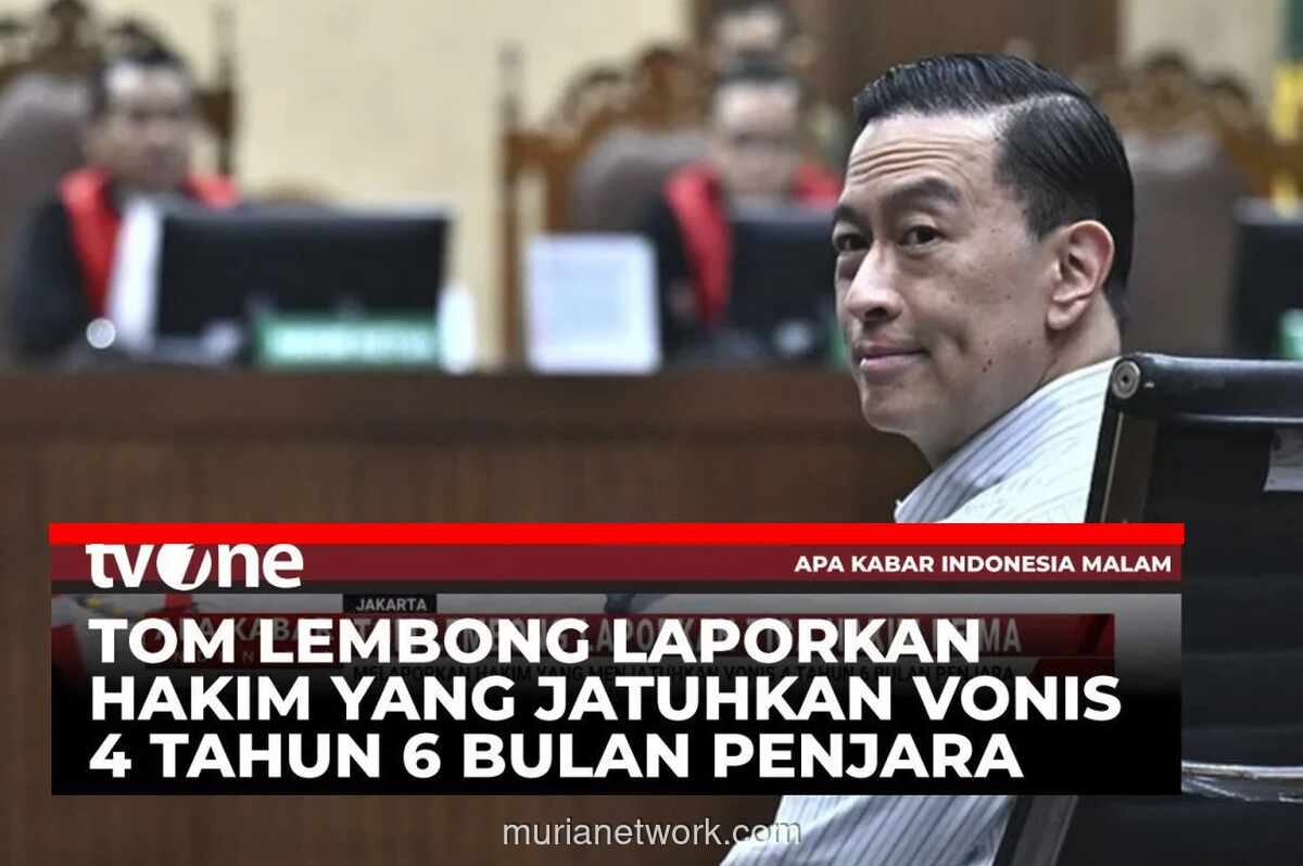 KY Usulkan Sanksi Non Palu untuk Tiga Hakim Kasus Korupsi Tom Lembong
