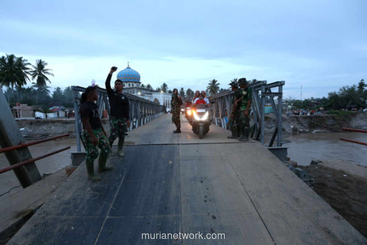 Jembatan Bailey Akhirnya Terpasang, Akses Bireun-Aceh Tengah Kembali Tersambung