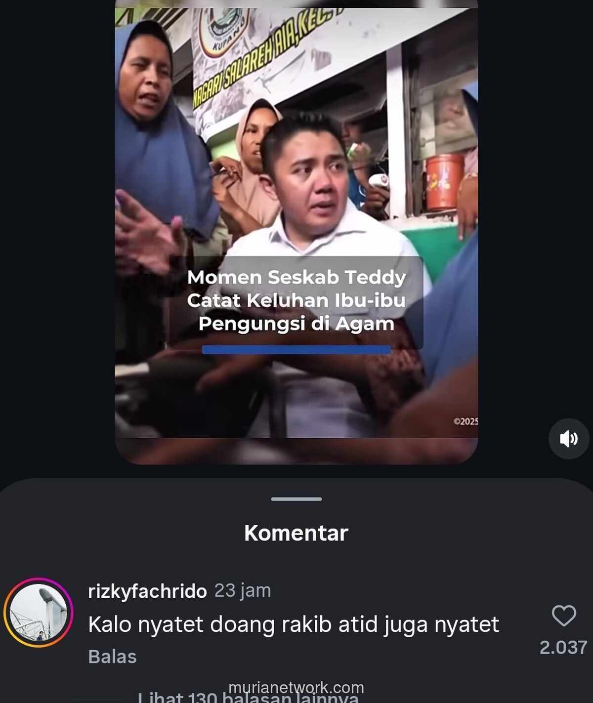 Buku Catatan Teddy dan Senyum Ibu-Ibu Pengungsi di Agam