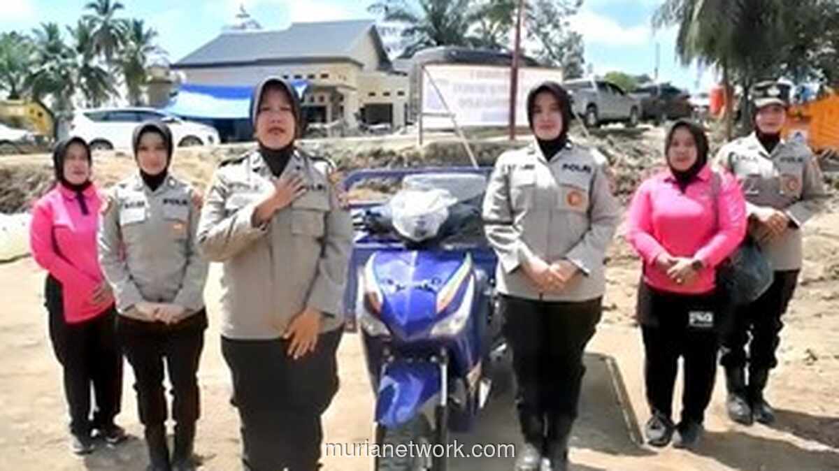 Polwan Jakarta Pusat Kirim Motor Roda Tiga untuk Bantu Medan Berat Tapsel