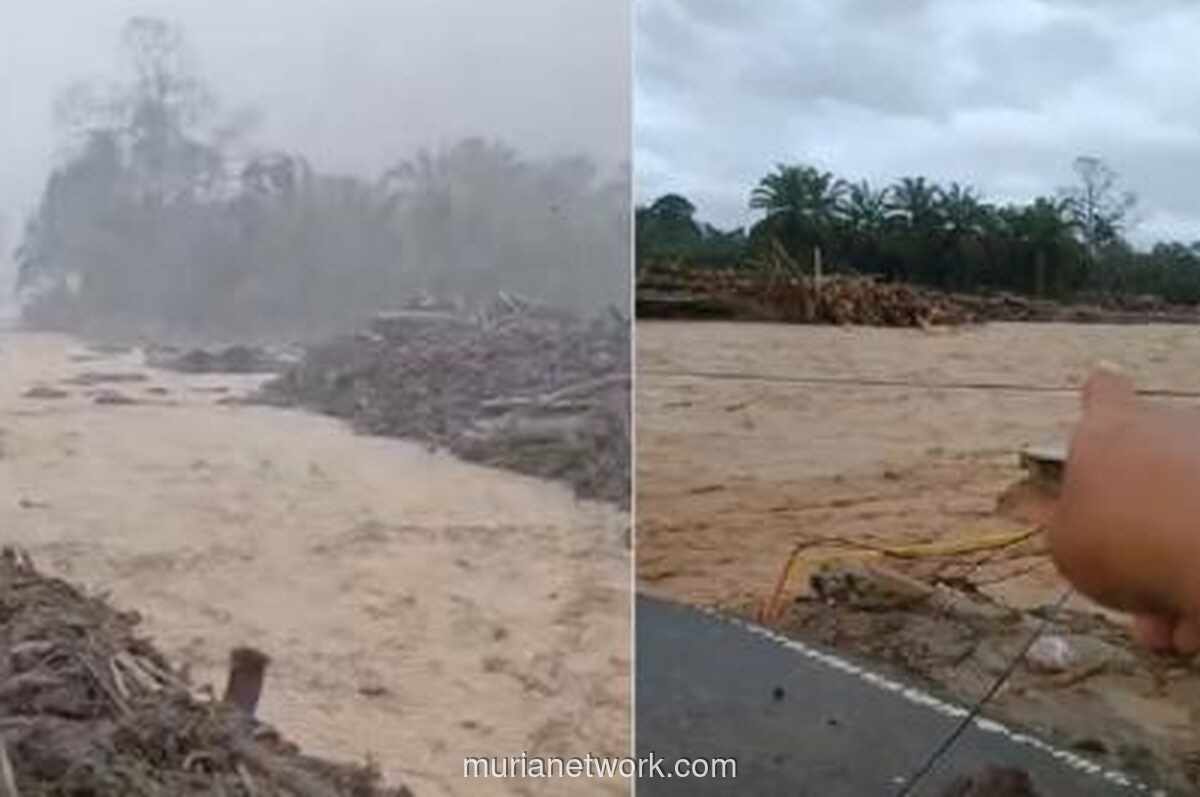 Jembatan Darurat di Garoga Luluh Lantak Diterjang Banjir Bandang