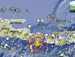 Gempa Magnitudo 2,7 Guncang Kuta Selatan, Kedalaman 100 Km