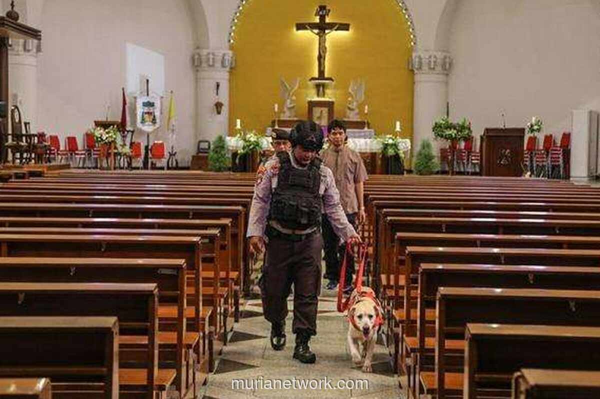 Gegana dan Anjing Pelacak Dikerahkan untuk Amankan 1.160 Gereja di Ibu Kota