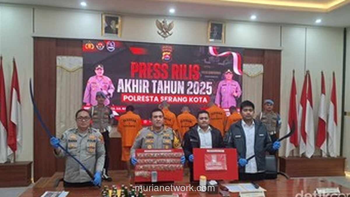 Kriminal Turun, Narkoba Merajalela: Polresta Serang Kota Catat 386 Kasus Sepanjang 2025