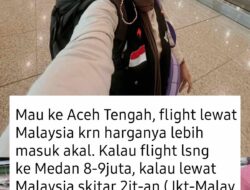 Relawan Terpaksa Transit ke Malaysia Demi Bantuan ke Aceh, Tiket Domestik Dinilai Tak Masuk Akal