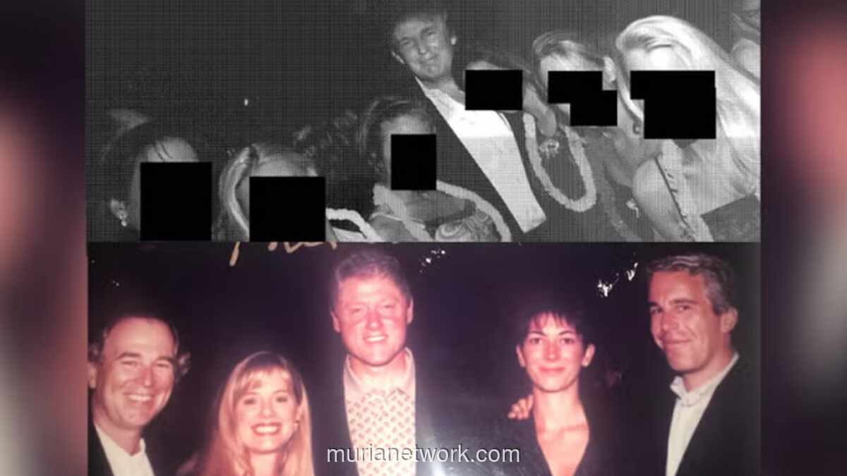 Foto-Foto Epstein Bocor, Wajah Trump hingga Clinton Tersorot