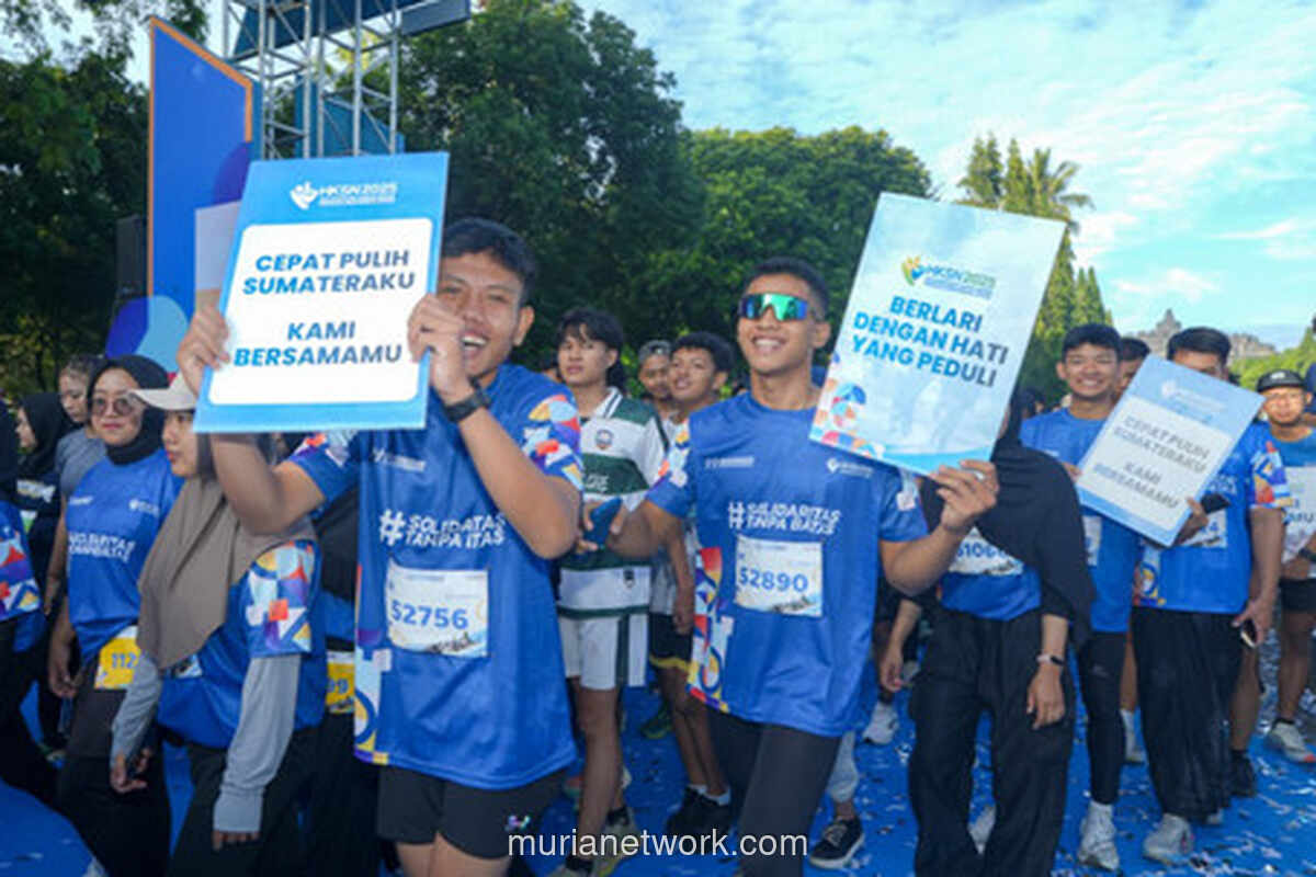 Ribuan Pelari Bersatu di Borobudur, Doakan dan Galang Dana untuk Korban Bencana Sumatera