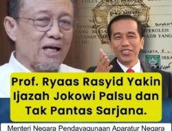 Ryaas Rasyid Bongkar Tudingan: Ijazah Jokowi Diklaim Palsu