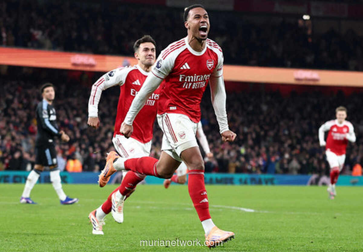 Arsenal Hantam Aston Villa 4-1, Puncak Klasemen Makin Kokoh