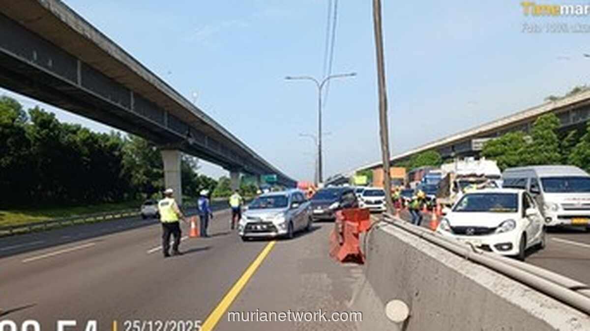 Contraflow Diterapkan di Tol Jakarta-Cikampek, Antrean Mengular Sejak Pagi