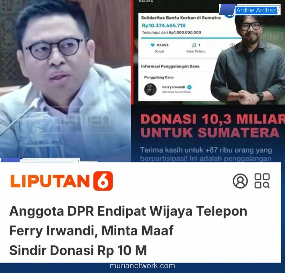 Ferry Irwandi Balas Sindiran Endipat dengan Santai: Beliau Sudah Minta Maaf