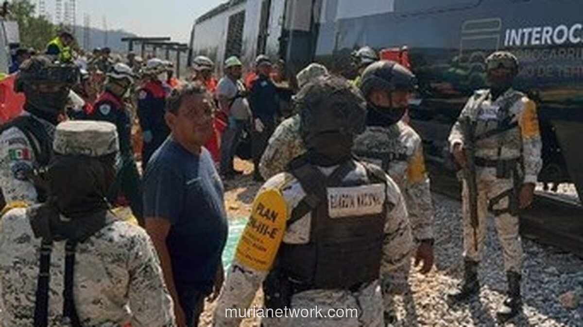 Kereta Angkut 250 Penumpang Anjlok di Oaxaca, 13 Tewas dan Puluhan Terluka